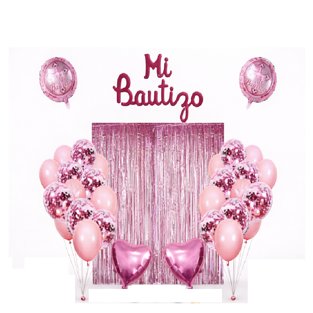 SET "MI BAUTIZO" ROSADO